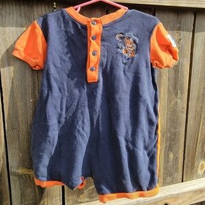 Vintage 80s Detroit Tigers Baby 24 Months Romper ROOKIE LEAGUE Kids Sports INC.
